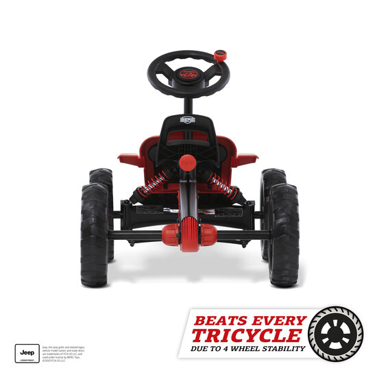 BERG Buzzy Jeep Rubicon skelter 4 wielen rood/zwart 2-5 jaar