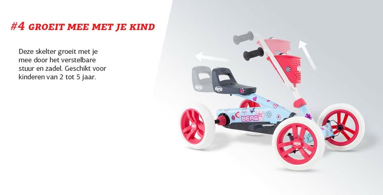 BERG Buzzy Jeep Rubicon skelter 4 wielen rood/zwart 2-5 jaar