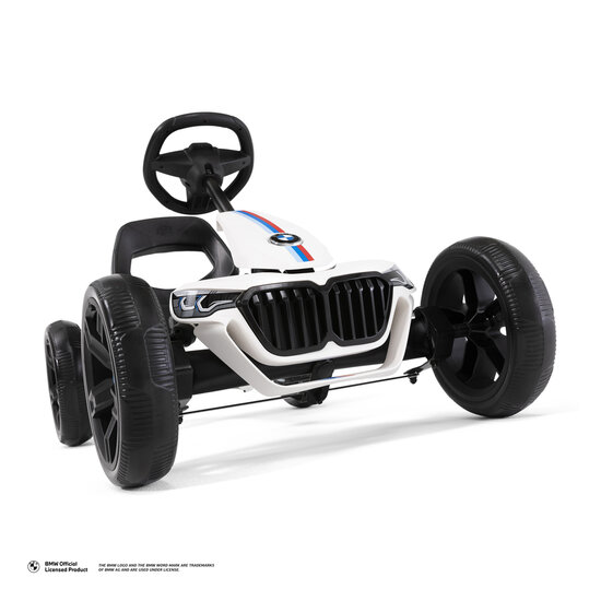 Berg Reppy BMW skelter wit/zwart met kuipstoel en sportstuur