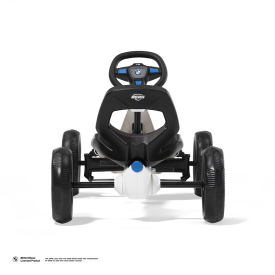 Berg Reppy BMW skelter wit/zwart met kuipstoel en sportstuur