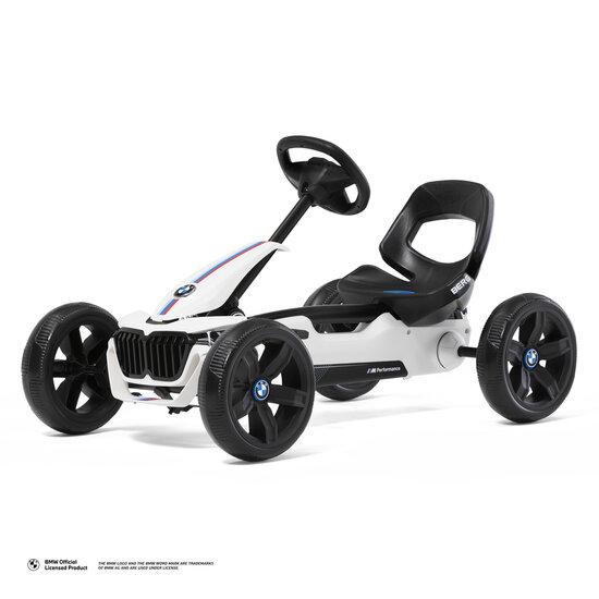 Berg Reppy BMW skelter wit/zwart met kuipstoel en sportstuur