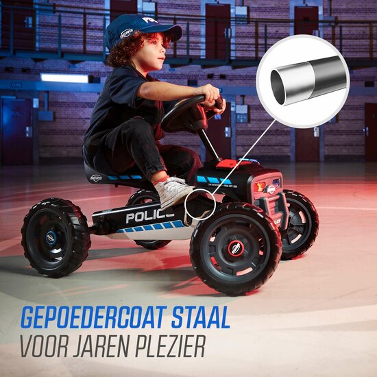 BERG Buzzy Police skelter met soundbox 2-5 jaar zwart