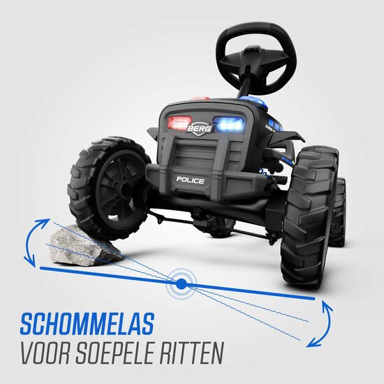 BERG Buzzy Police skelter met soundbox 2-5 jaar zwart