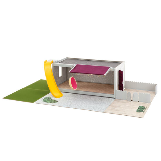 Lundby tuinset met glijbaan en hangstoel (schaal 1:18, excl. Room)