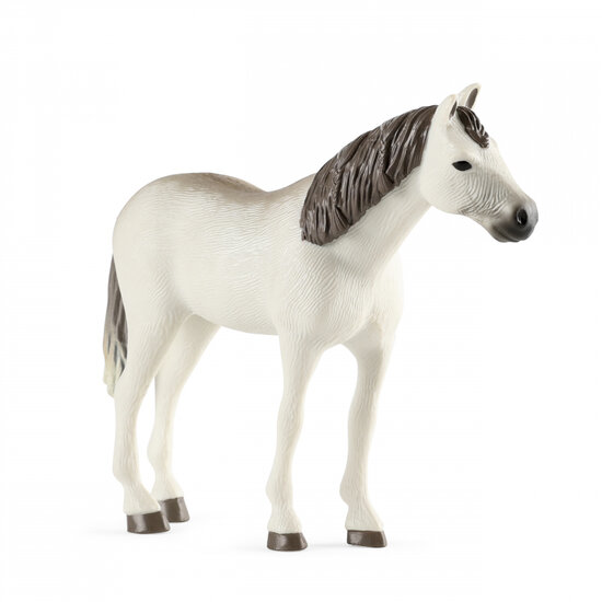 Lundby poppenhuispop met paard, rijhelm en zadel (schaal 1:18)