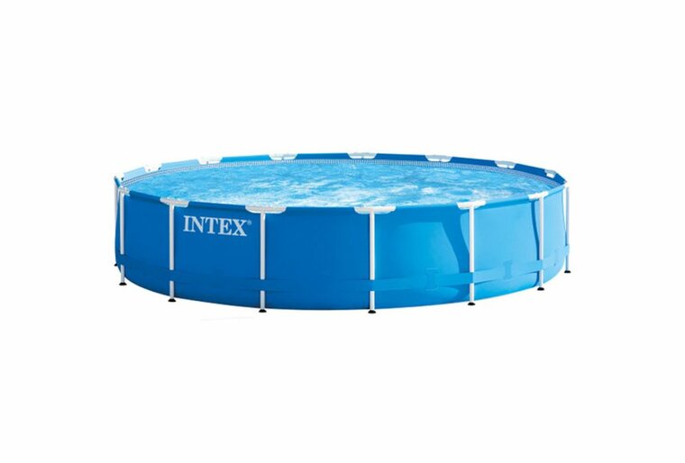 Intex Metal Frame zwembad 457x122 cm met pomp en ladder