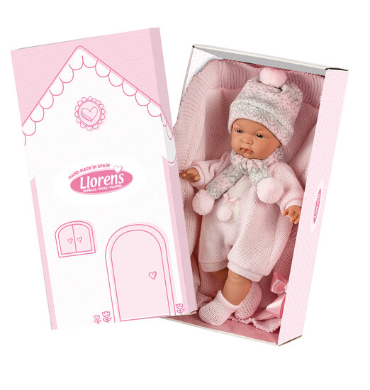 Babypop met huilgeluid 38cm - Llorens Joelle met speen en zacht lichaam