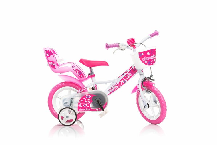 Dino Bikes kinderfiets 12 inch Serie 24 LH met zijwieltjes