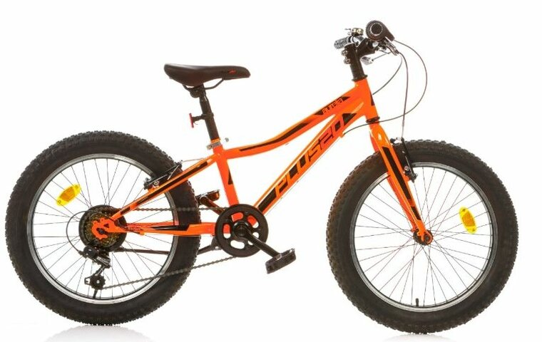 20 inch kinderfiets Dino Bikes oranje jongens mountainbike stijl