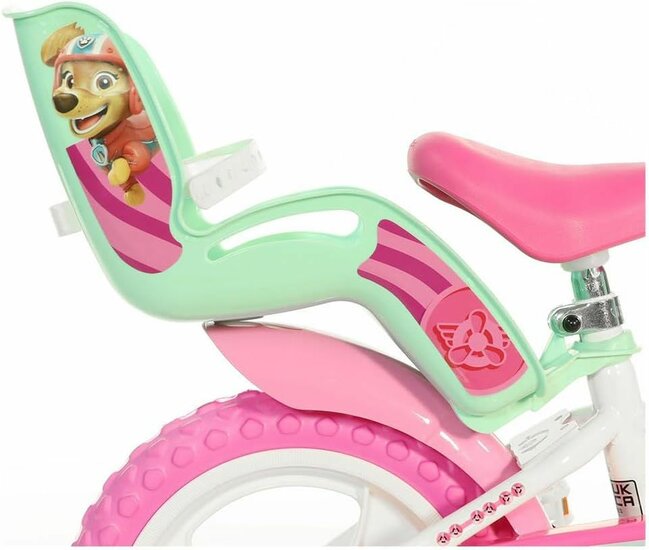 Paw Patrol meisjesfiets 12 inch met zijwieltjes - Dino Bikes