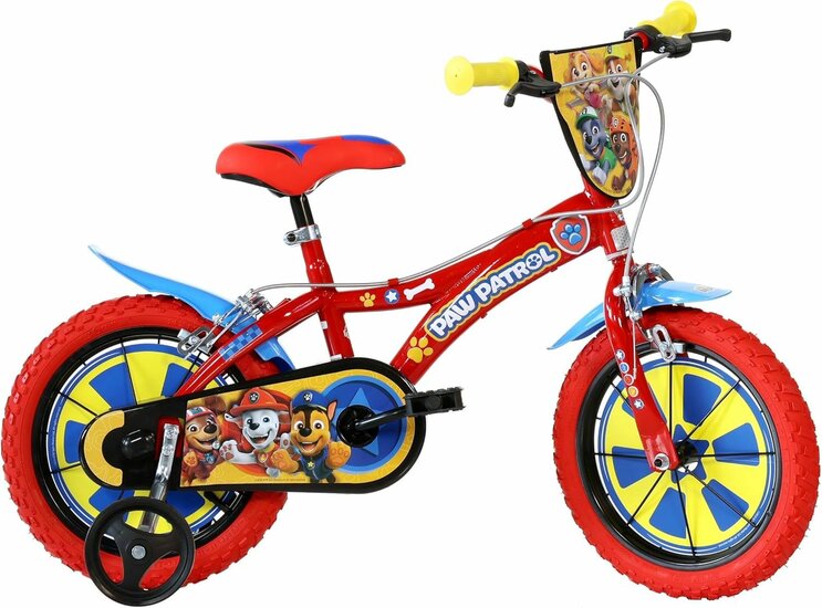 Paw Patrol kinderfiets 14 inch - Dino Bikes met zijwieltjes