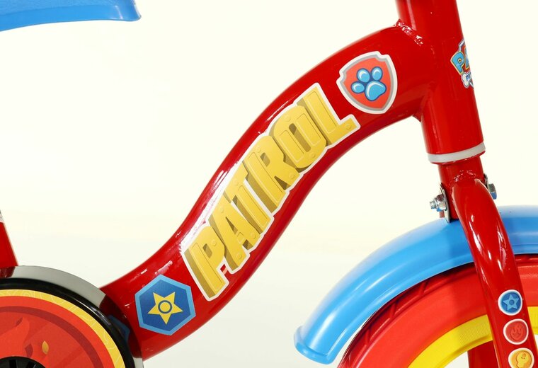 Kinderfiets 10 inch Paw Patrol met zijwieltjes - Dino Bikes