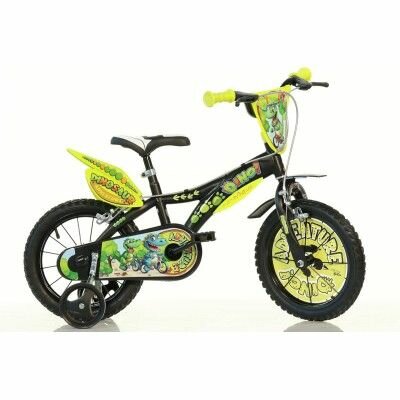 Kinderfiets 14 inch Dino Bikes Dinosaur Adventure met zijwieltjes