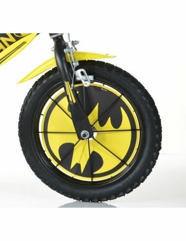 Kinderfiets 16 inch Batman met zijwieltjes - Dino Bikes