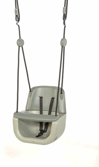 Babyzitje schommel 3-in-1 meegroeiend met gordel groen/lichtgroen