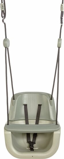 Babyzitje schommel 3-in-1 meegroeiend met gordel groen/lichtgroen