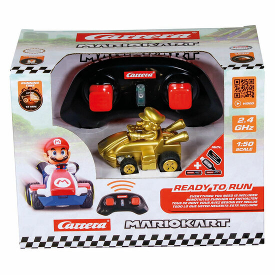 Carrera Mini RC 2,4GHz Mario Kart Gold - 1:50