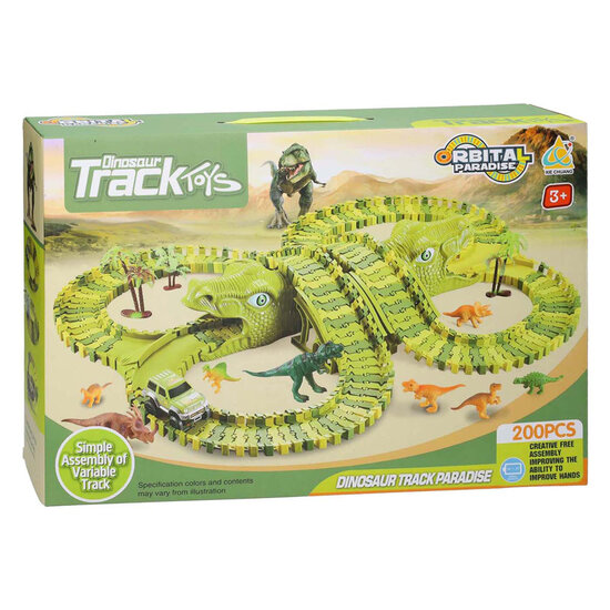 Dinotrack Uitgebreid Speelset, 200dlg.