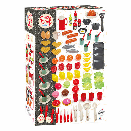 Ecoiffier Eten en Servies Set - 100dlg.