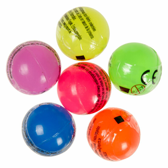 Stuiterballen in Neon Kleur - 100st.