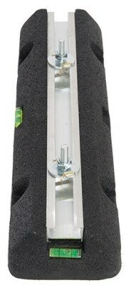 Trillingsdempers 45 cm voor warmtepomp, rubber met aluminium profiel, 2 stuks