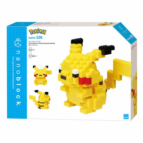 Nanoblock Bouwset Pok&eacute;mon Pikachu Deluxe - 560st.