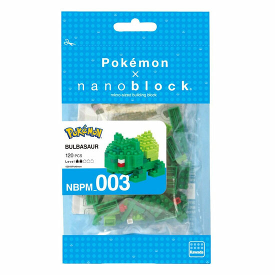 Nanoblock Bouwset Pok&eacute;mon Bulbasaur - 120st.