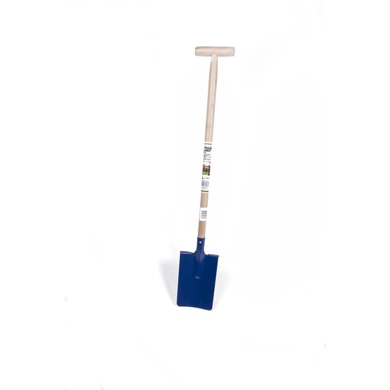 Rechte schep 90 cm met steel, blauw