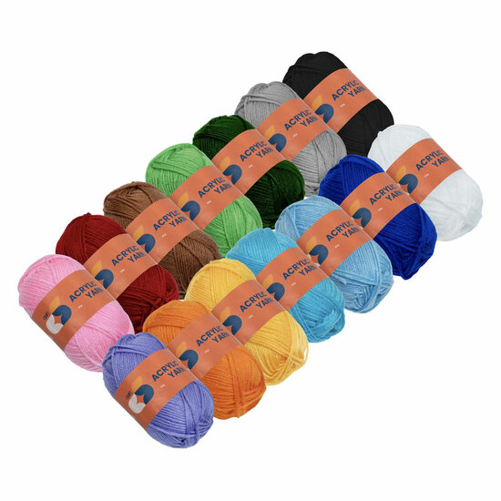 Colorations - Acrylgaren Set - 14 Kleuren - 50g per streng