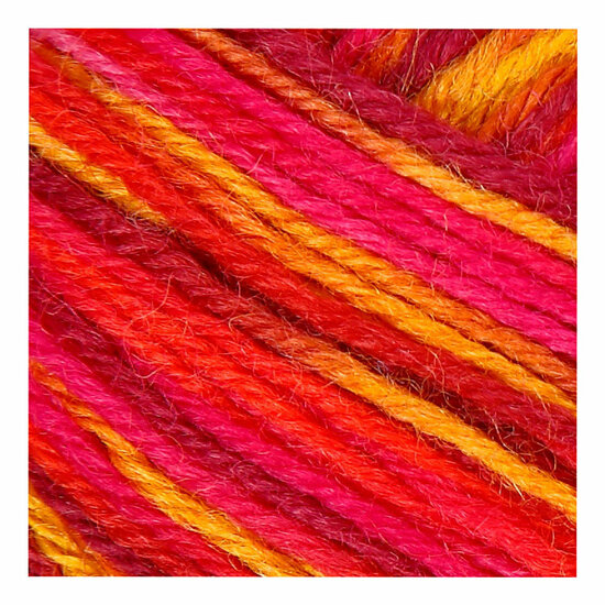 Sokkengaren Rood/Oranje, 200 cm