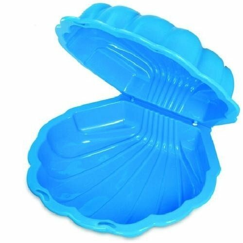 Zomertrend Zandbak schelp blauw 102X88CM speelgoed