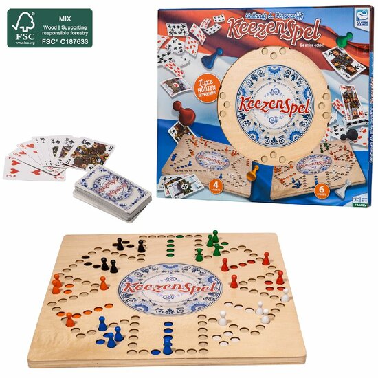 Clown Games Houten Keezenspel