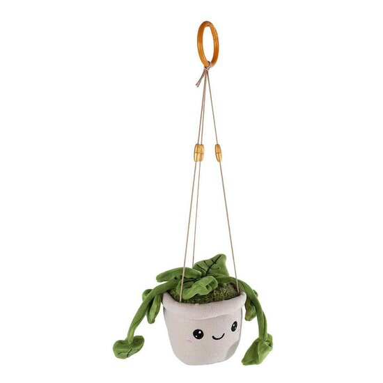 Take Me Home Hangplant Pluche Groene Bladeren - 24cm
