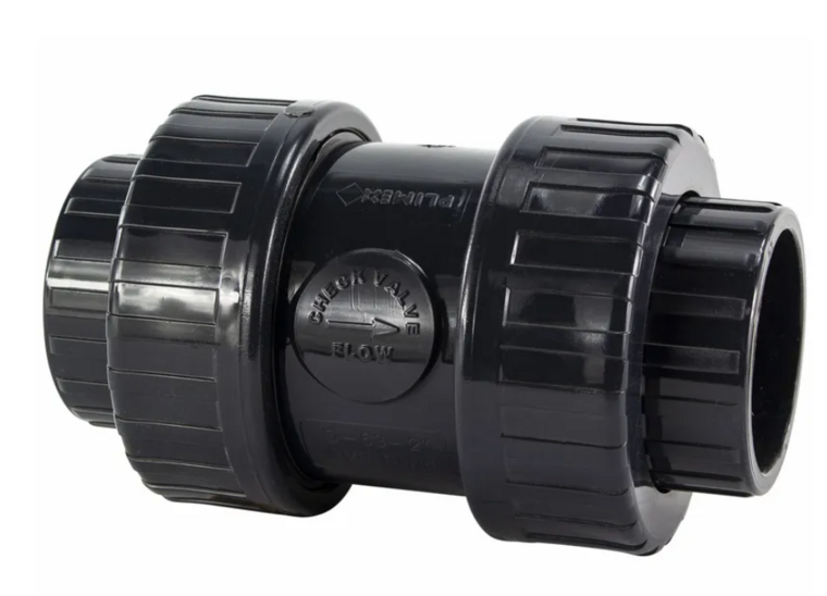 Terugslagklep PVC 63mm W'eau - niet-retour ventiel lijmverbinding