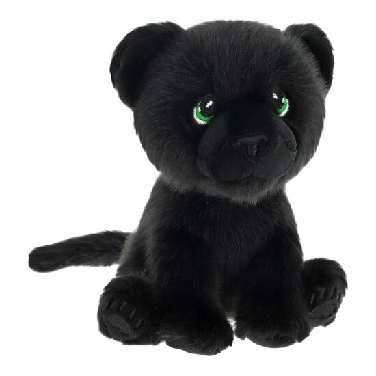 Keel Eco Sitting Black Jungle Cat 14cm