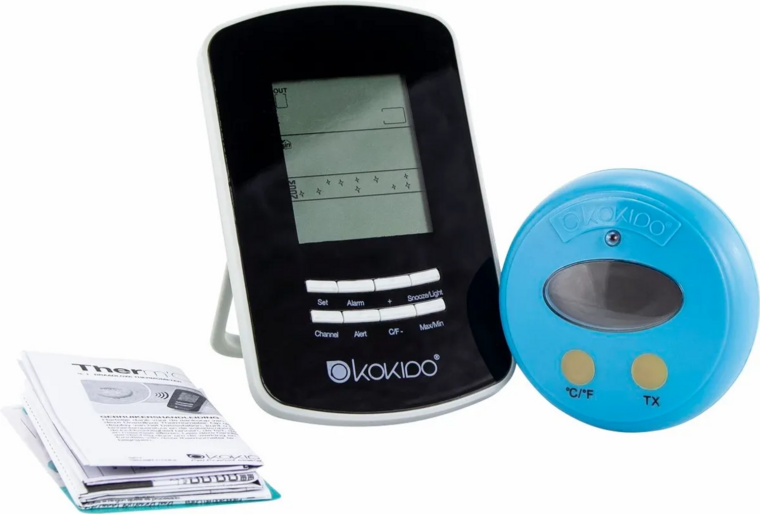 Draadloze zwembad thermometer Kokido met display en zender