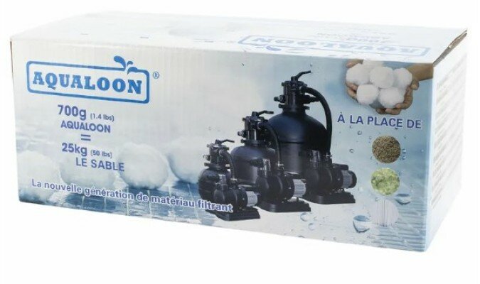Polyethyleen filterbollen 700g vervangt 25kg filterzand - Aqualoon