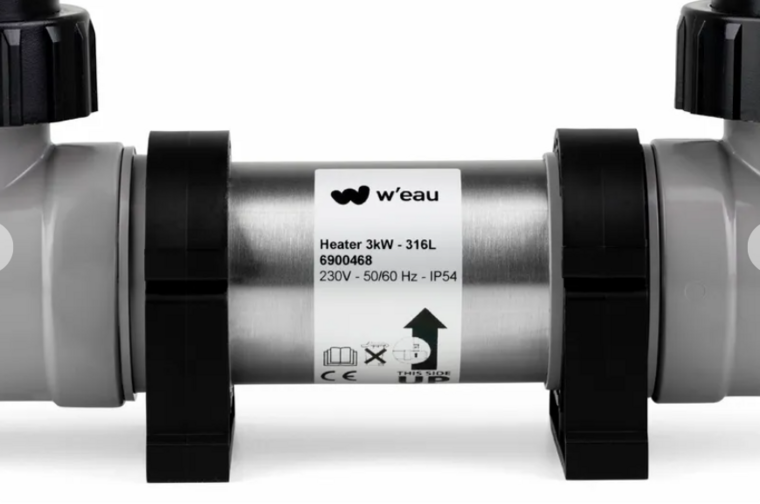 Elektrische zwembadverwarming 3 kW met thermostaat - W'eau Profi