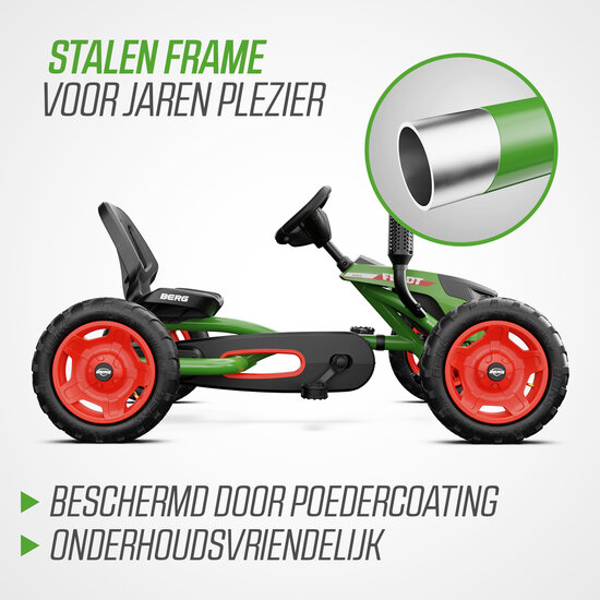 Fendt skelter 3-8 jaar met luchtbanden en opbergvak - BERG Buddy