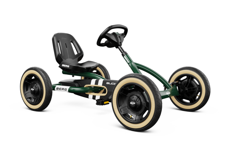 BERG Buddy Retro Green skelter 3-8 jaar met luchtbanden en BFR