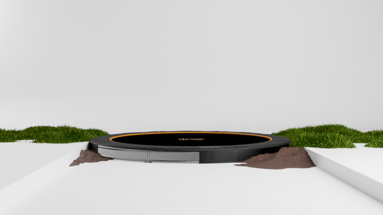 Avyna Trampoline FlatLevel &Oslash;365 | Zwart