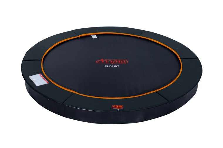 Avyna Trampoline FlatLevel &Oslash;365 met veiligheidsnet | Zwart