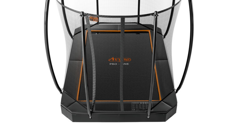 Avyna Trampoline FlatLevel 380x255 (238) met net | Zwart