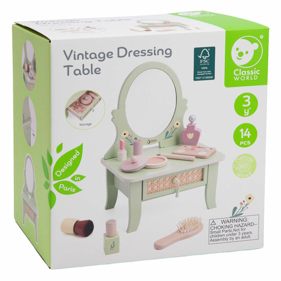 Classic World Houten Vintage Kaptafelset