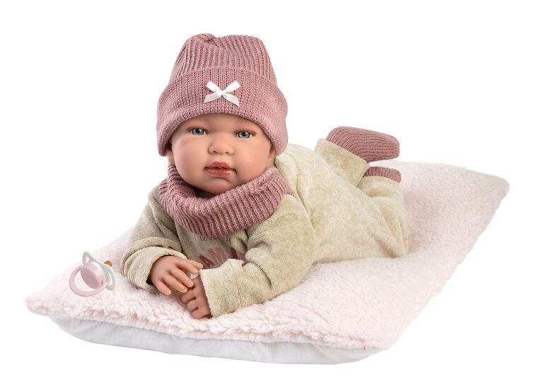 Llorens Babypop Tina 44 cm met Huilgeluid en Beertje