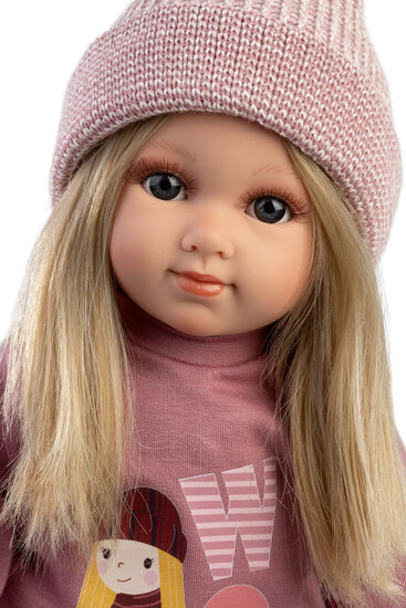 Llorens Pop Elena 35 cm blond haar roze winterkleding