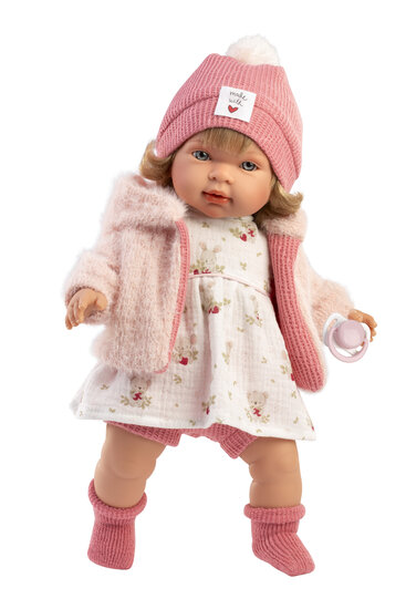 Huilende Babypop Carla 42 cm met Geluid - Llorens