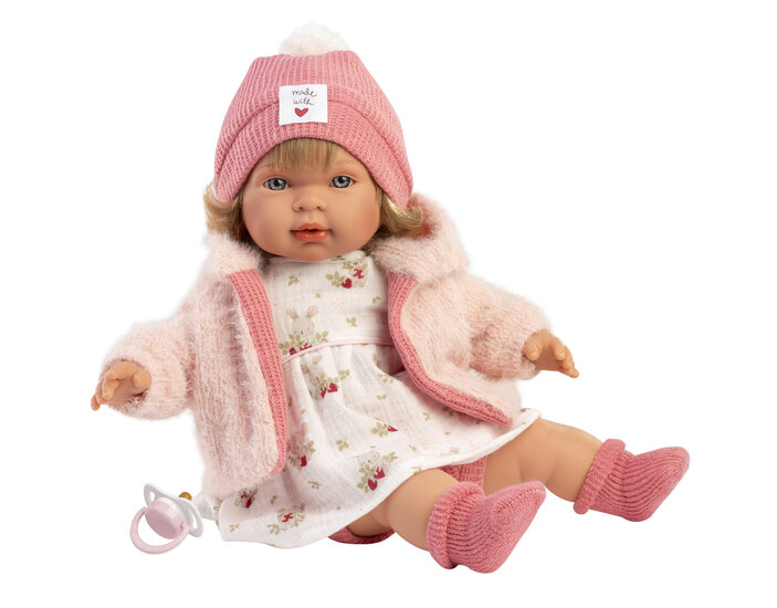 Huilende Babypop Carla 42 cm met Geluid - Llorens