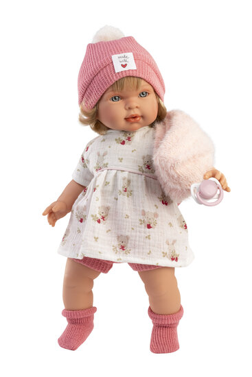 Huilende Babypop Carla 42 cm met Geluid - Llorens