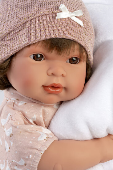 Babypop met Huilgeluid 42 cm - Llorens Carla met Dekentje